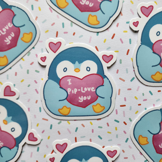 "I Pip-Love You" Die Cut Sticker